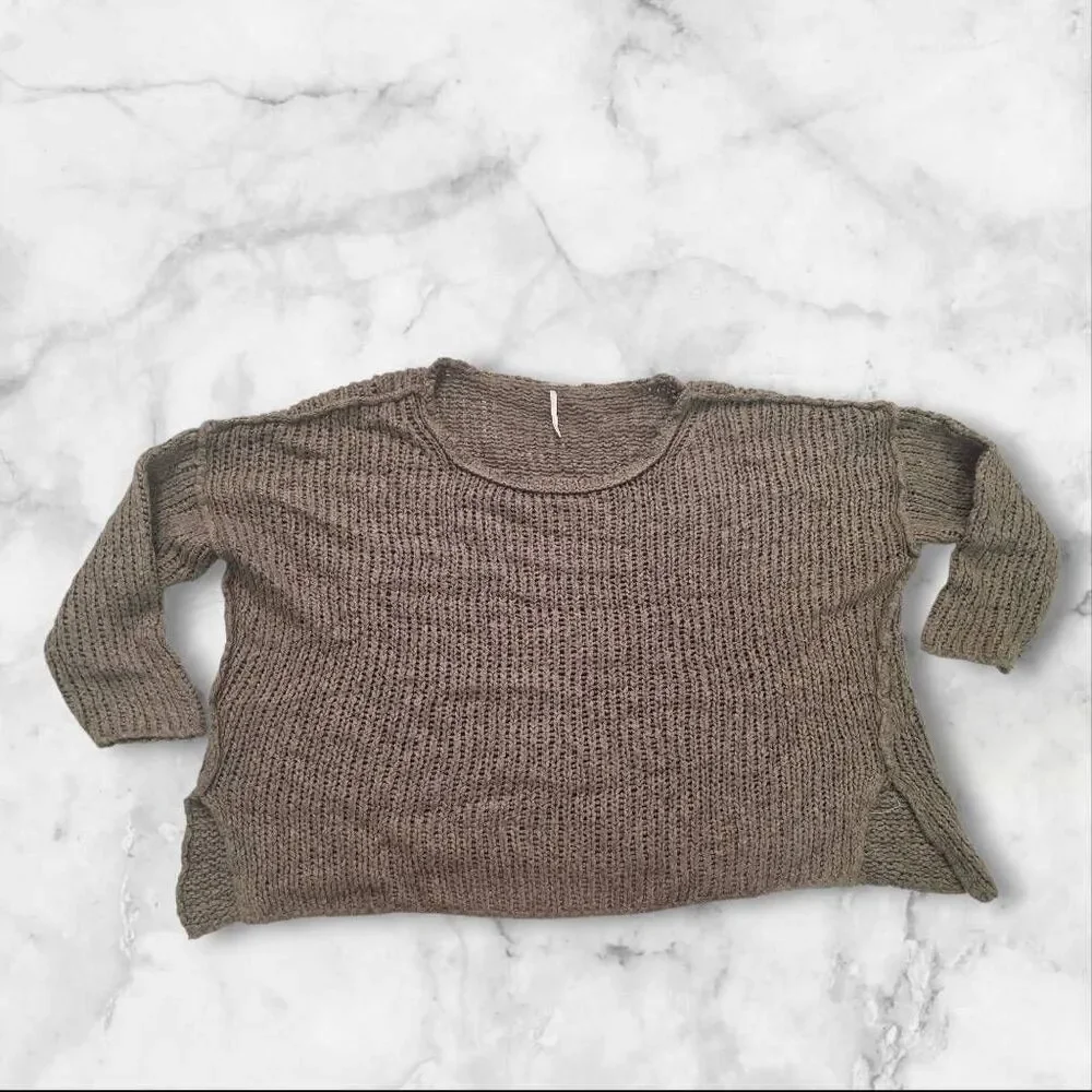 Free People Opal Brown Sweater Size XS